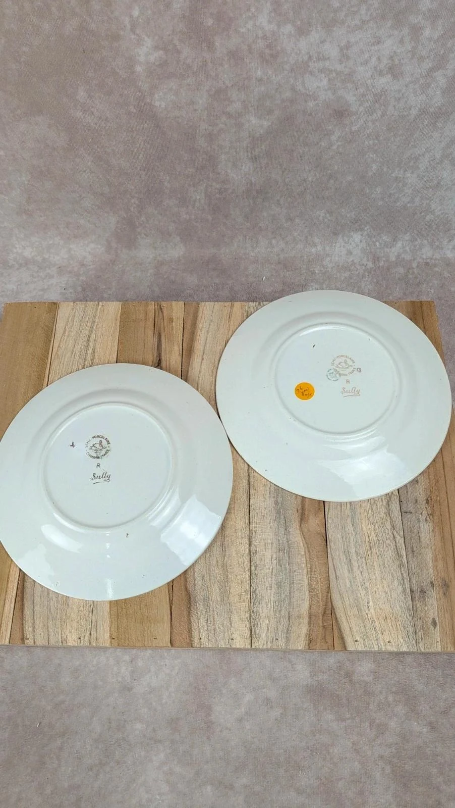 Lot de 2 assiettes à dessert vintage Cerranor – modèle Sully – photo 6